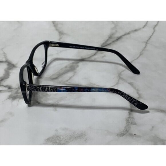 TAYLOR EYES - Multicolored Leopard Print PATTI 53-15-135 Black Glasses Frames - Picture 3 of 9